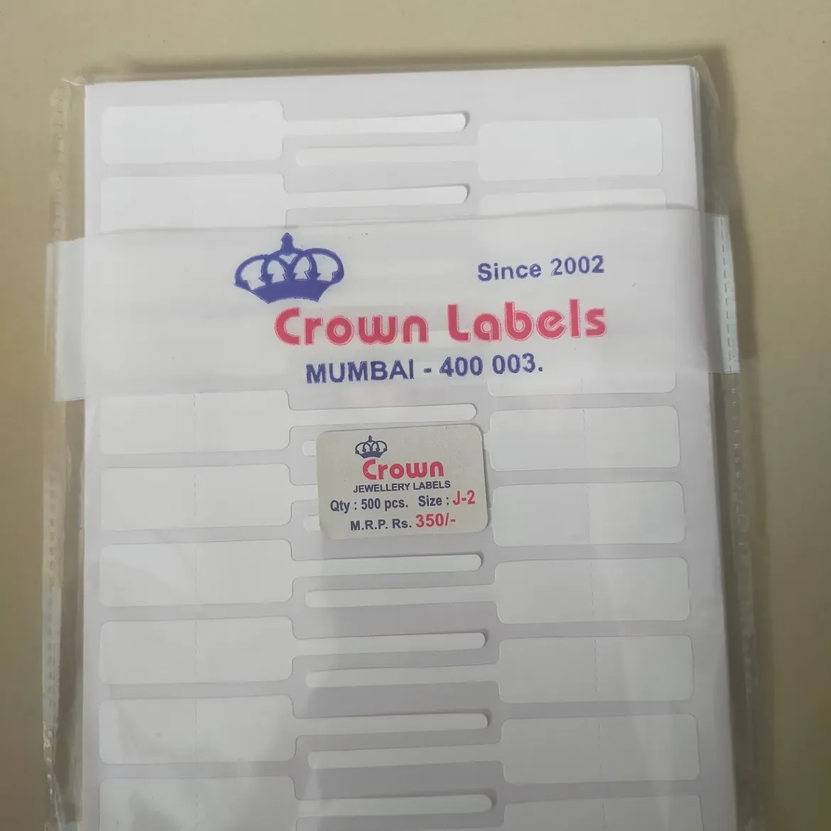 Jewellery Labels J-2